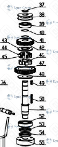 ВАЛ В СБОРЕ ДЛЯ ТЕСТОМЕСА HURAKAN HKN-20SN2V 383875