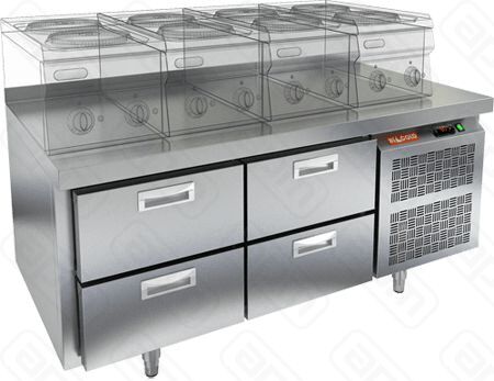СТОЛ С МОРОЗШКАФОМ HICOLD SN 22BT LT О