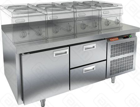 СТОЛ С ОХЛАЖДШКАФОМ HICOLD GN12TN LT
