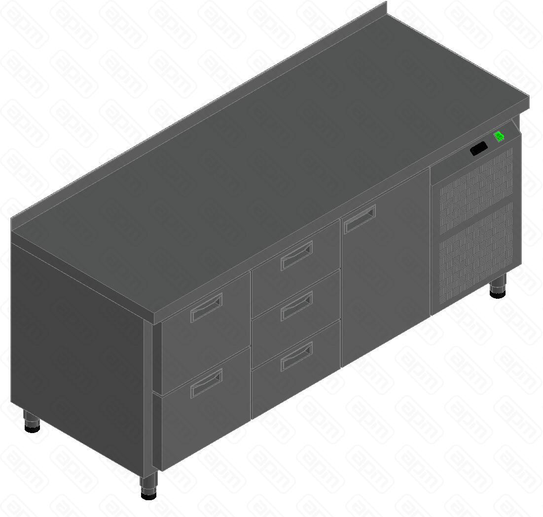 СТОЛ С ОХЛАЖДШКАФОМ HICOLD GN231TN O