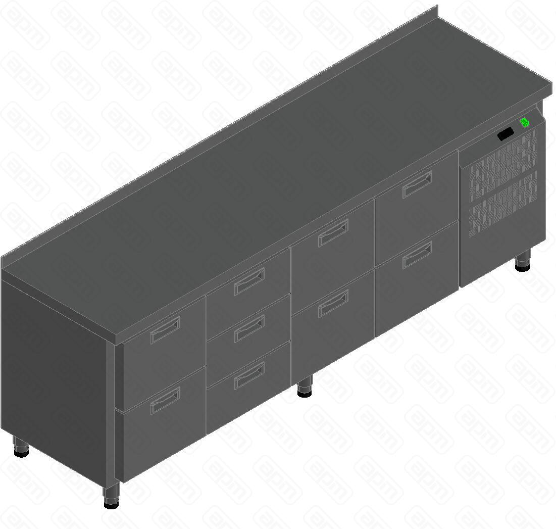 СТОЛ С ОХЛАЖДШКАФОМ HICOLD SN 2322TN