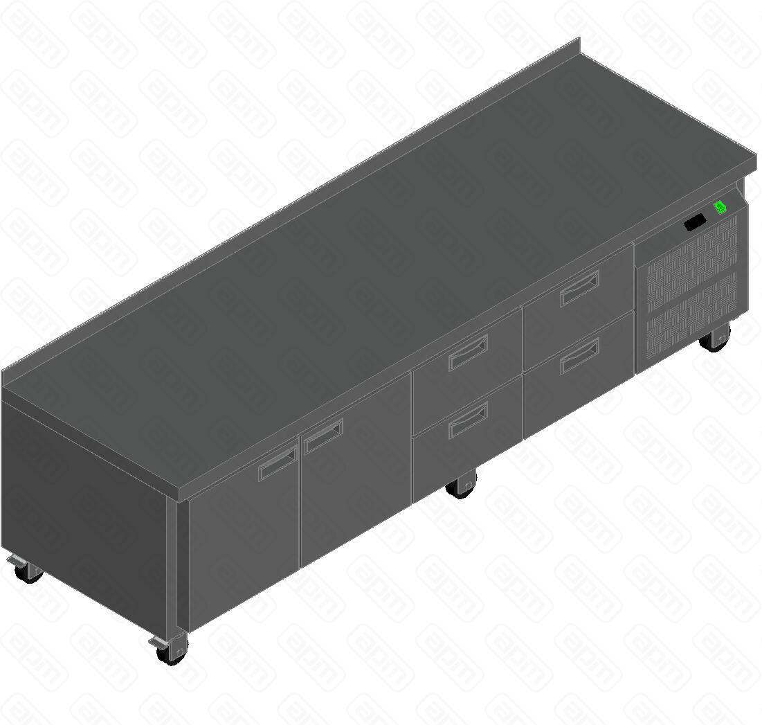 СТОЛ С ОХЛАЖДШКАФОМ HICOLD GN 1122TN LT М