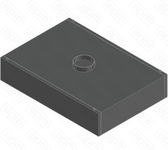 ЗОНТ ВЫТЯЖОСТРОВНОЙ ЗКВООС-1222 КОРОБПОДСВ