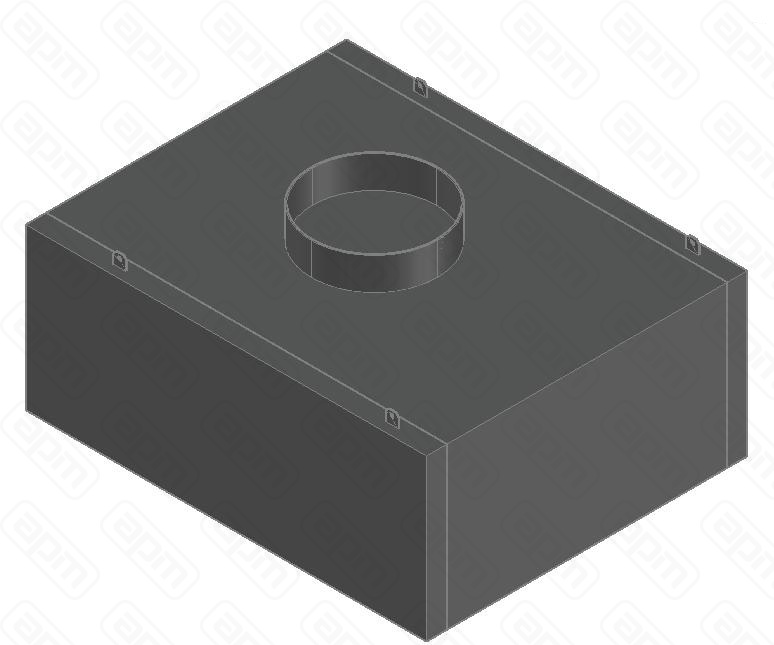 ЗОНТ ВЫТЯЖПРИСТЕННЫЙ ЗКВПОС-0810 КОРОБПОДСВ