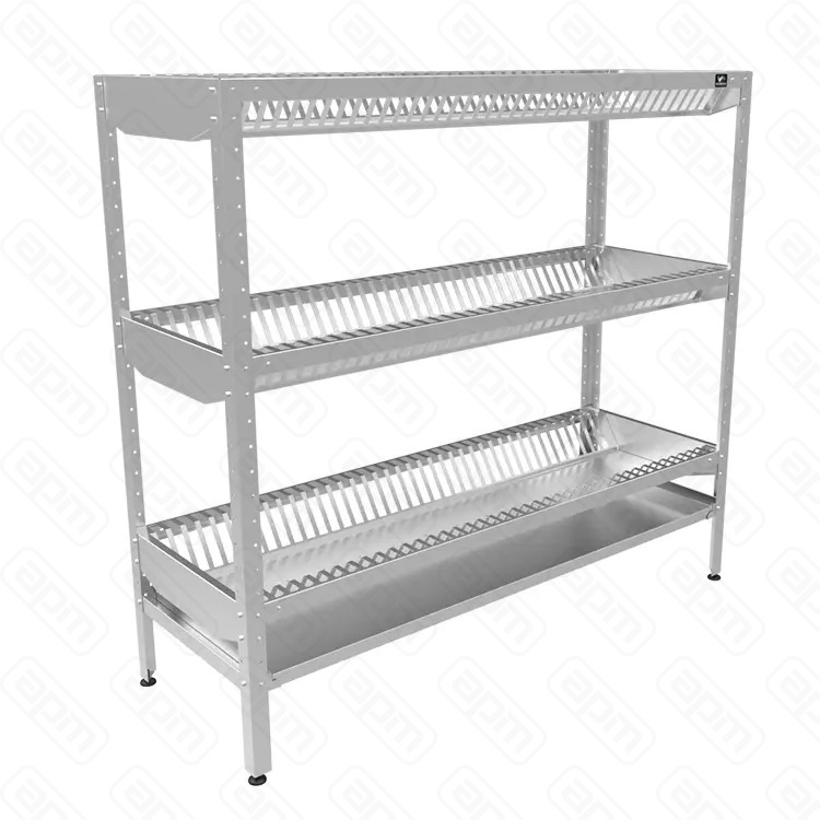 СТЕЛЛАЖ ДЛЯ СУШКИ ПОДНОСОВ КОБОР СДП-15053430 ВЫСОТА 1800