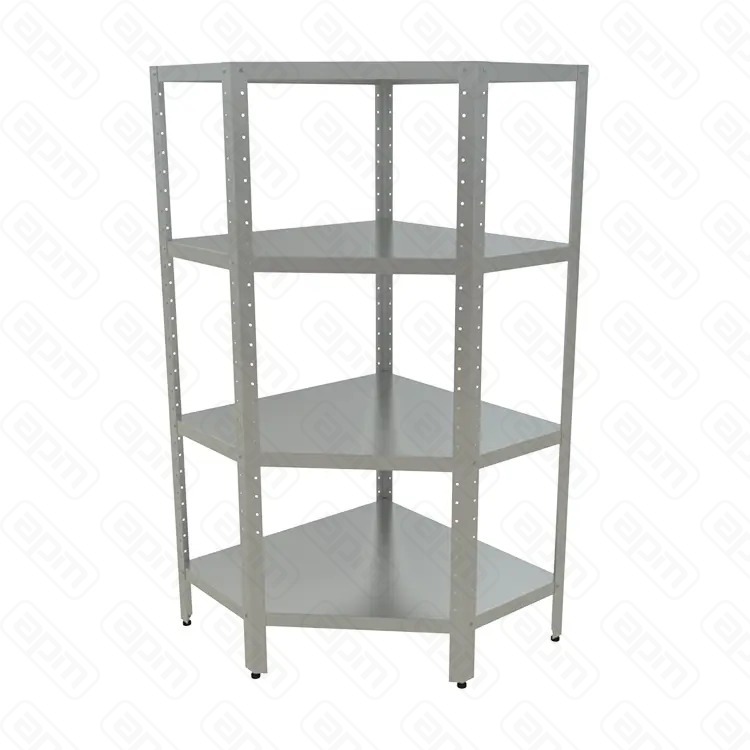 СТЕЛЛАЖ КУХОННЫЙ УГЛОВОЙ РАЗБОРНЫЙ КОБОР СКУ-43-90100 ВЫСОТА 1800