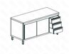 СТОЛ ПРОИЗВОДСТВЕННЫЙ ЗАКРЫТЫЙ APACH CHEF LINE LWC612SH2SDDR