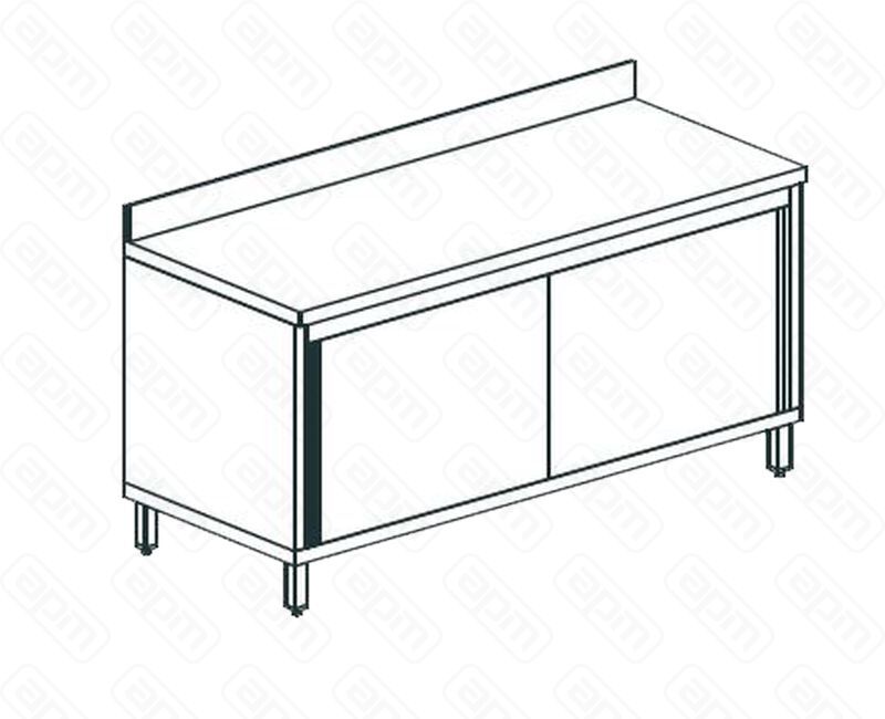 СТОЛ ПРОИЗВОДСТВЕННЫЙ ЗАКРЫТЫЙ APACH CHEF LINE LWC716SH2SDU