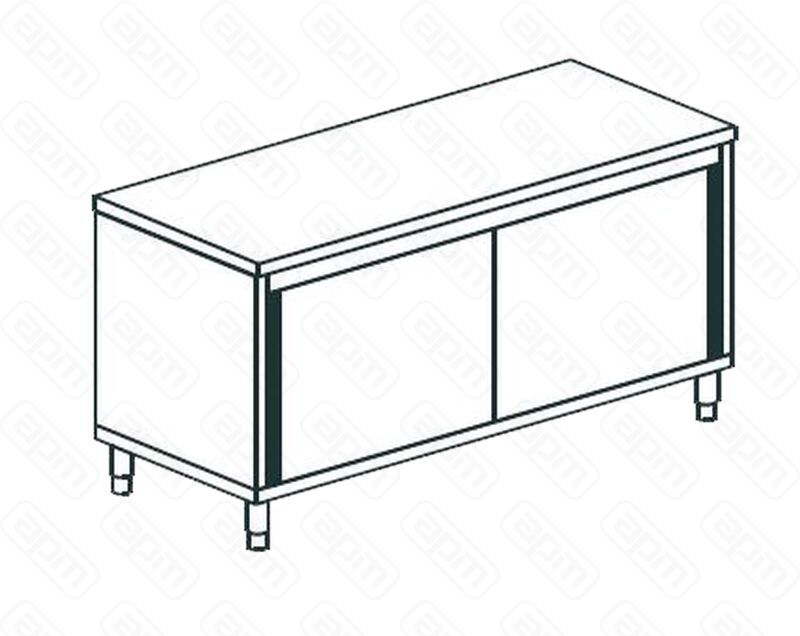 СТОЛ ПРОИЗВОДСТВЕННЫЙ ЗАКРЫТЫЙ APACH CHEF LINE LWC721SH2SD