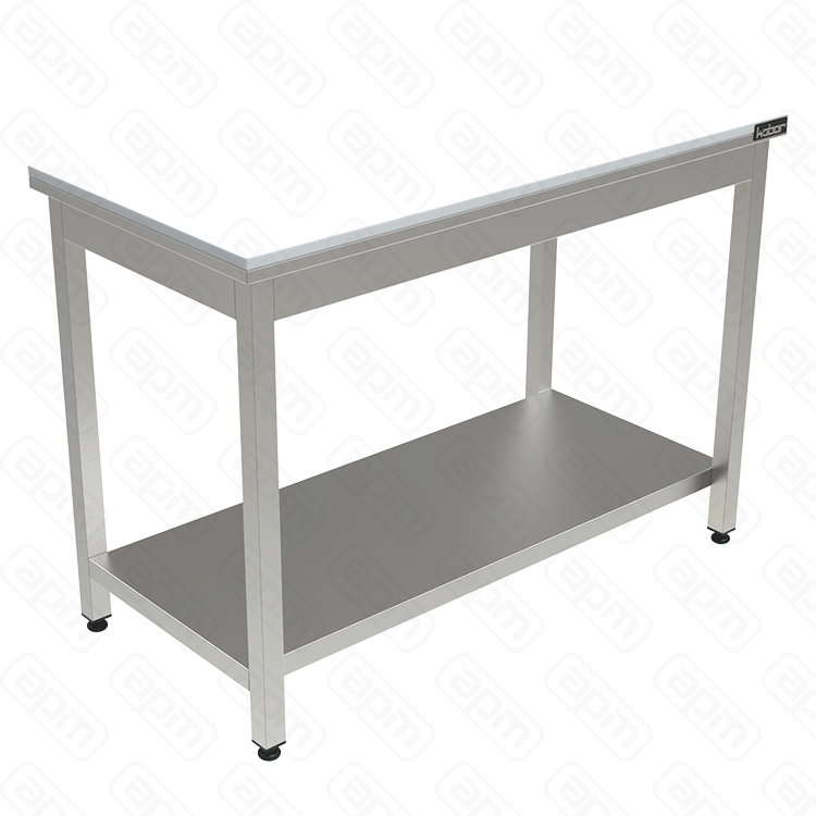 СТОЛ С ПОЛИПРОПИЛЕНОВОЙ СТОЛЕШНИЦЕЙ КОБОР СППП-15070 ПОЛКА СПЛОШНАЯ