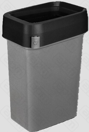 Бак для мусора SMART BIN PRO 50л 430x330x630мм с крышкой маятник черный 435245813