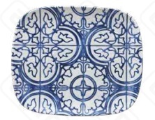 Тарелка мелкая прямоугольная 31х31см SEASIDE BLUE PX020315682