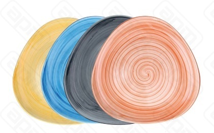 Тарелка треугольная 31см GIOTTO BRICK RED TY022321053