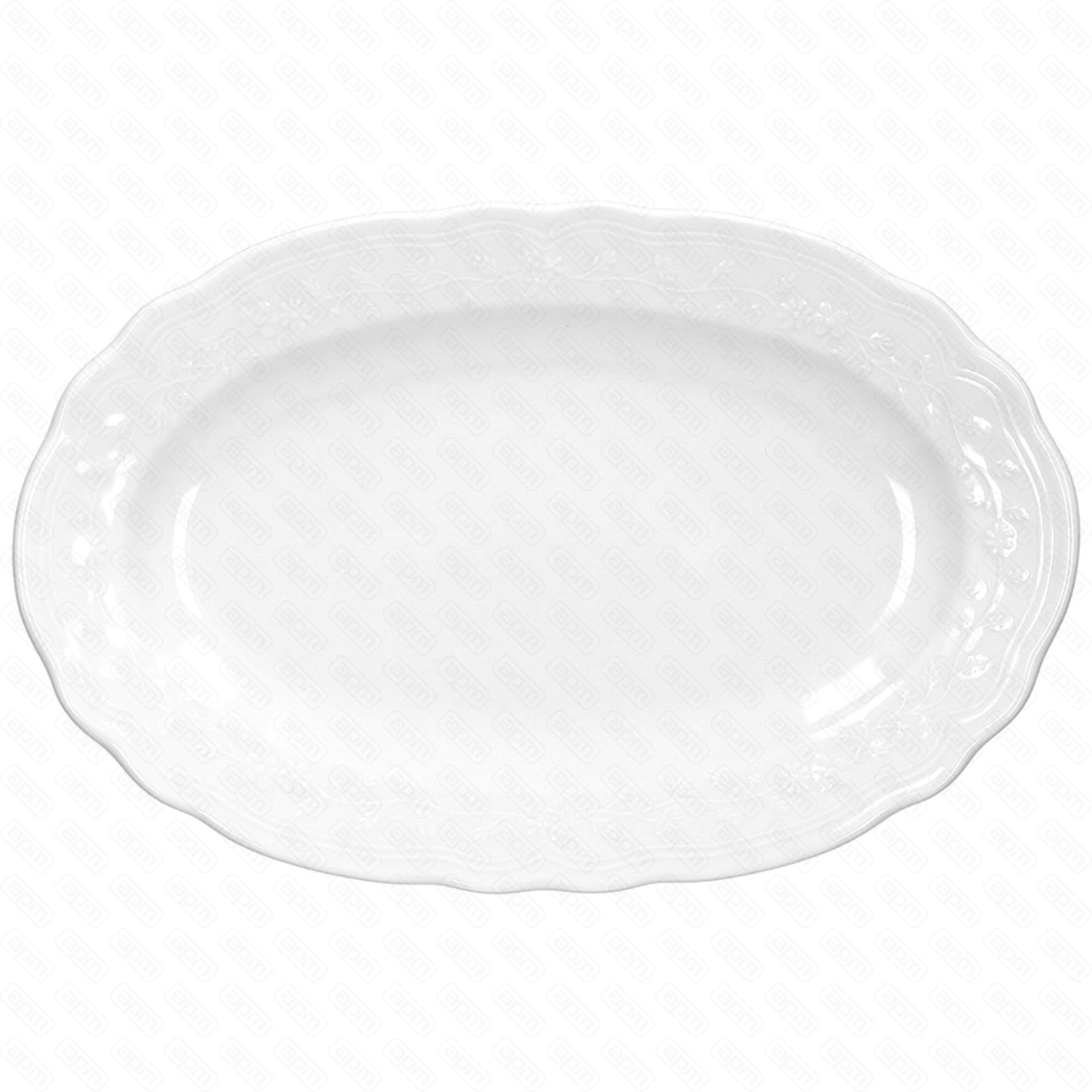 Блюдо овальное 35см FLEUR BIANCO AFONTEBASSO FLF20350000