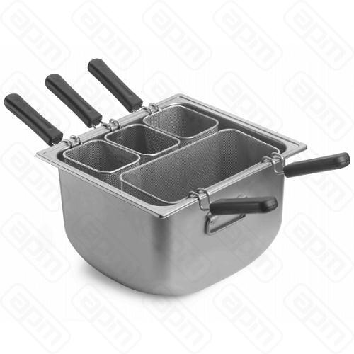 Кастрюля для пасты 38х35см h237см с 4-мя корзинами и крышкой серия Tender нержсталь 3390Q404