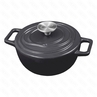 Кастрюля чугунная D24 AROMA CAST GREY 146749