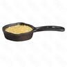 Сковорода чугунная d105см h3см 009л порционная с двумя носиками цвет черный CW30122