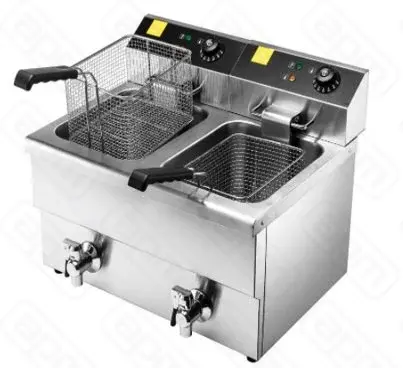 Фритюрница EKSI серии HEF-8L-2 с краном