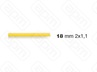 ФОРМА LA MONFERRINA ДЛЯ P6P12 LINGUINE 2x11 MM 18 БРОНЗА