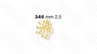ФОРМА LA MONFERRINA ДЛЯ P6P12 GRANDINE 25 MM 346 БРОНЗА
