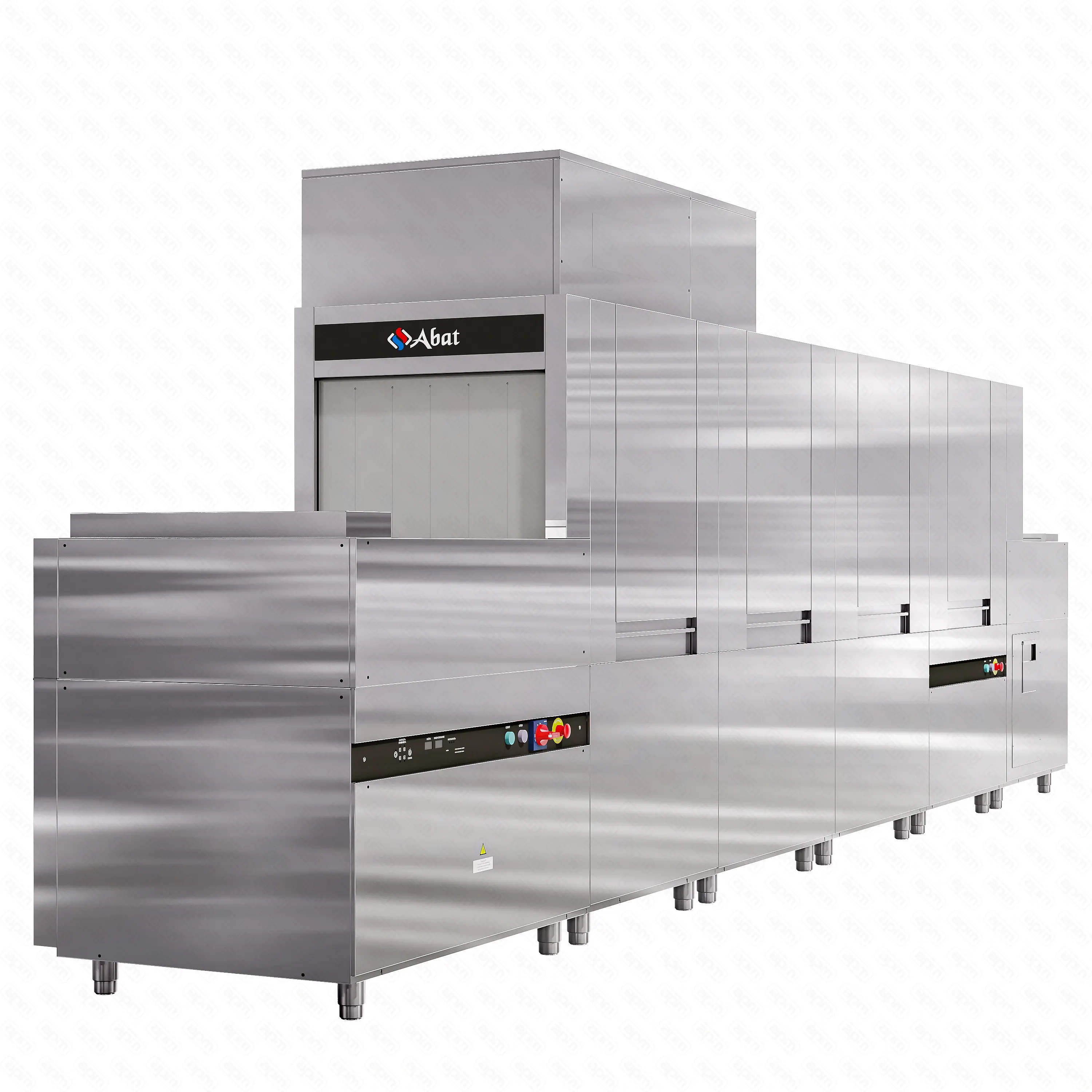 Машина посудомоечная туннельная МПТ-3000К с пальчиковым конвейером правая