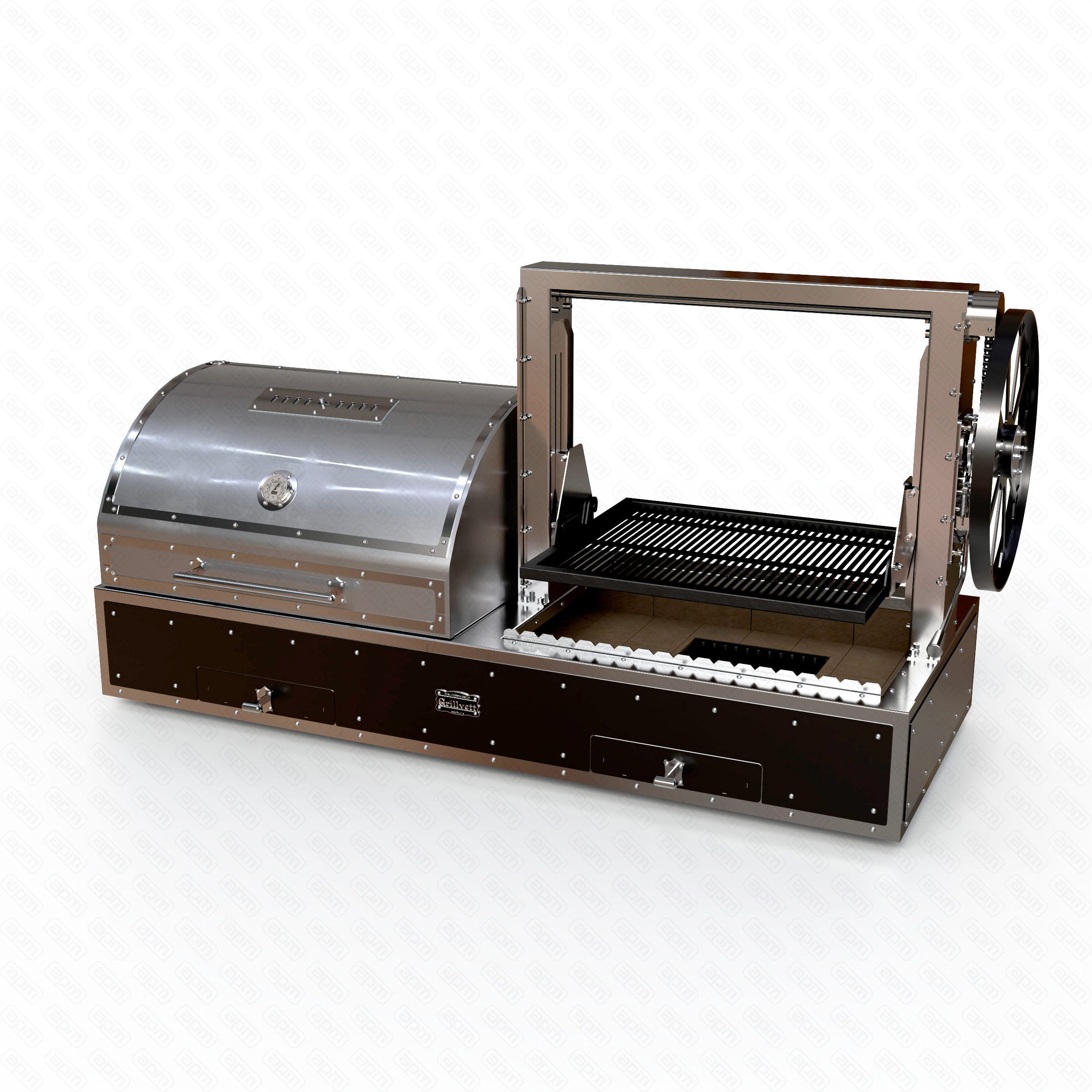 ГРИЛЬ УГОЛЬНЫЙ GRILLVETT CORVETTE S ЧЕРНЫЙ