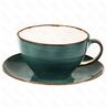 Чашка с блюдцем Fusion Green Sea 375 мл PL Proff Cuisine
