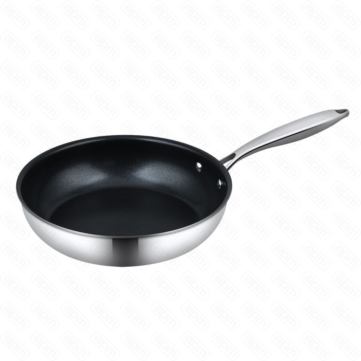 Сковорода 20 см h 45 см New Kitchen нерж с антиприг покр3-х слойная ИНДУКЦИЯ PL Proff Cuisine