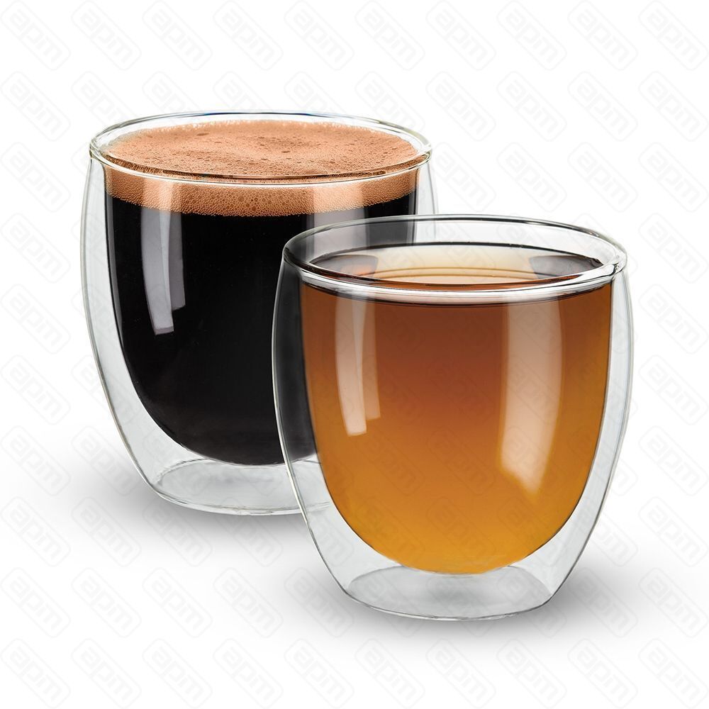 Стакан с двойными стенками термостекло 150 мл PL