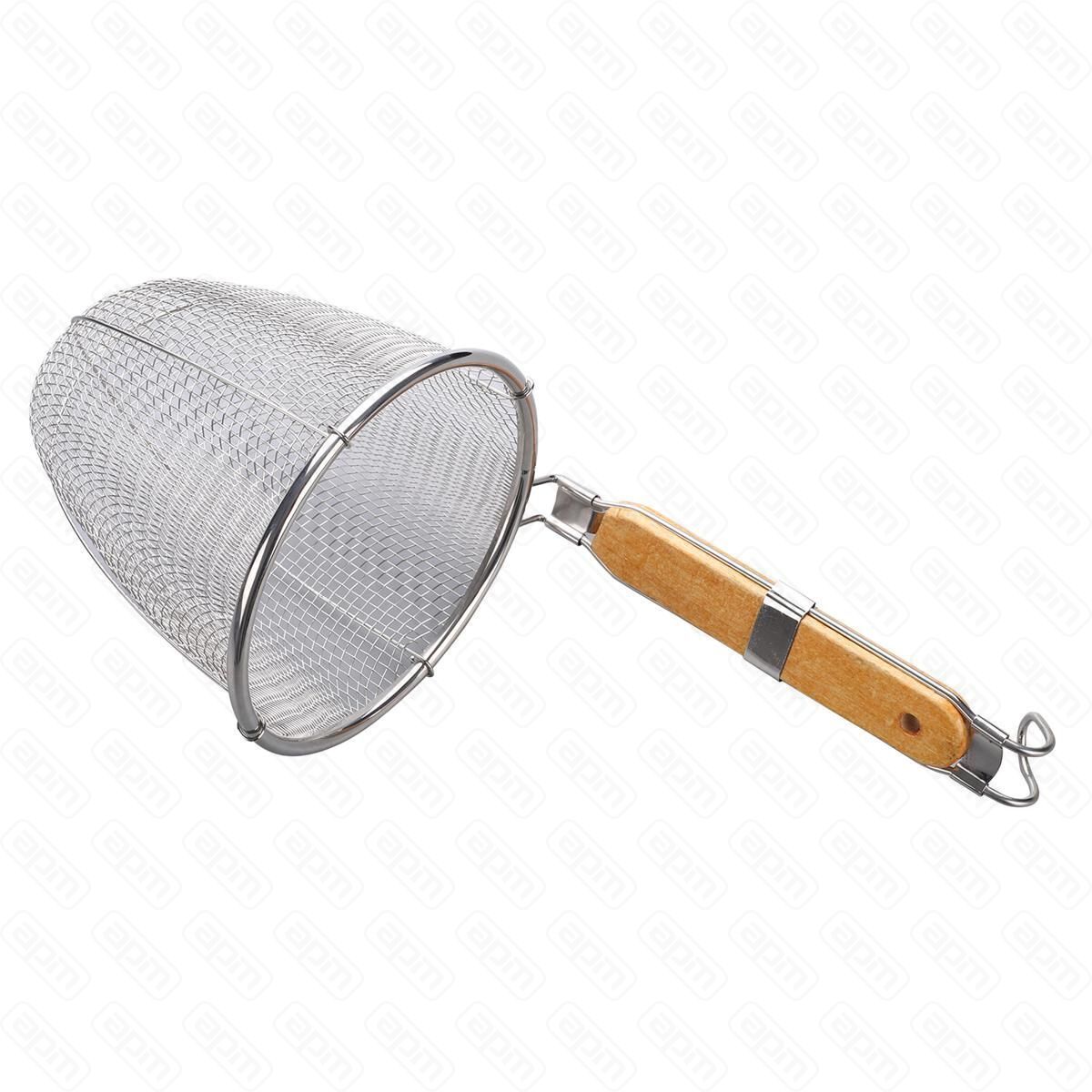 Стрейнер 15 смметаллическая ручка с деревянной вставкой  PL Proff Cuisine