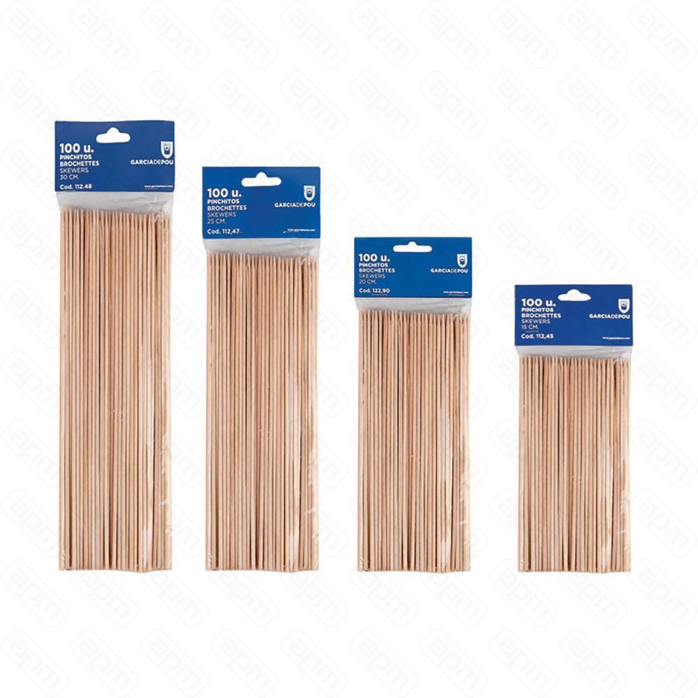 Шампурчики деревянные 15 см 100 шт