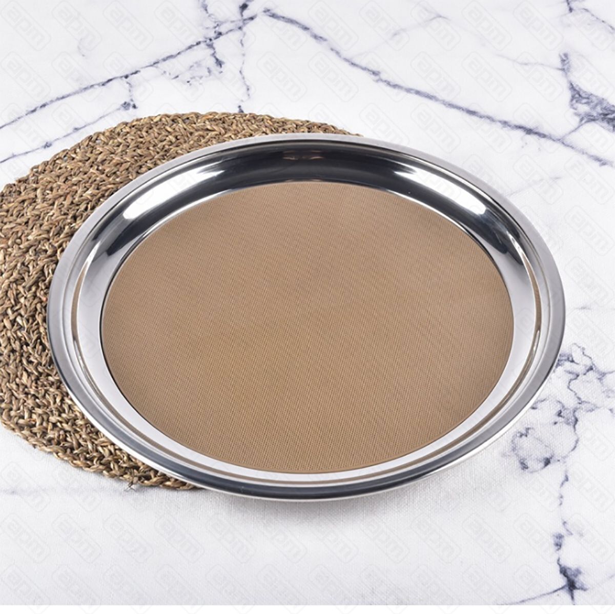 Поднос металлический с нескользящей поверхностью 30 см  PL-Barbossa