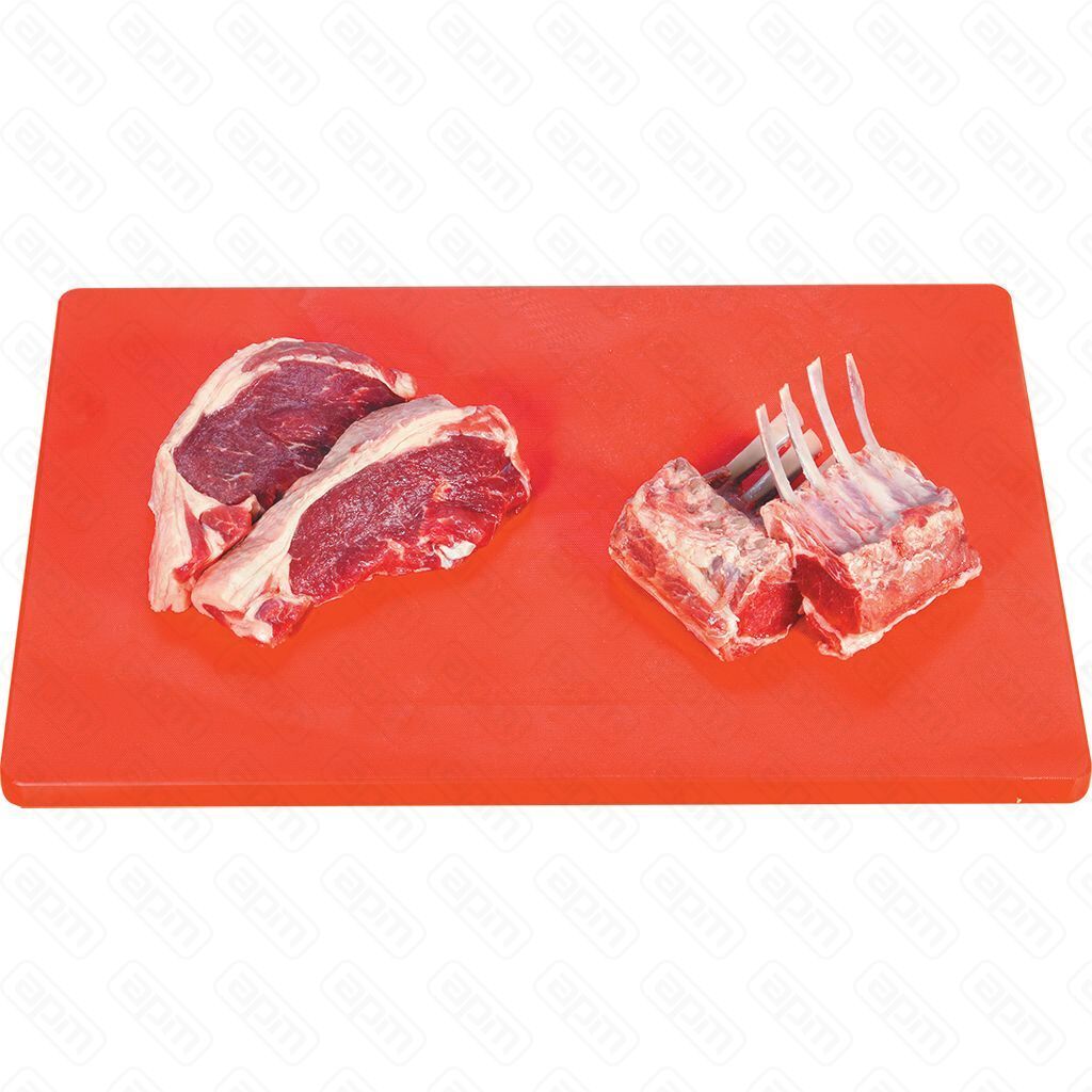 Доска разделочная красная 604018 см пластик PL Proff Cuisine