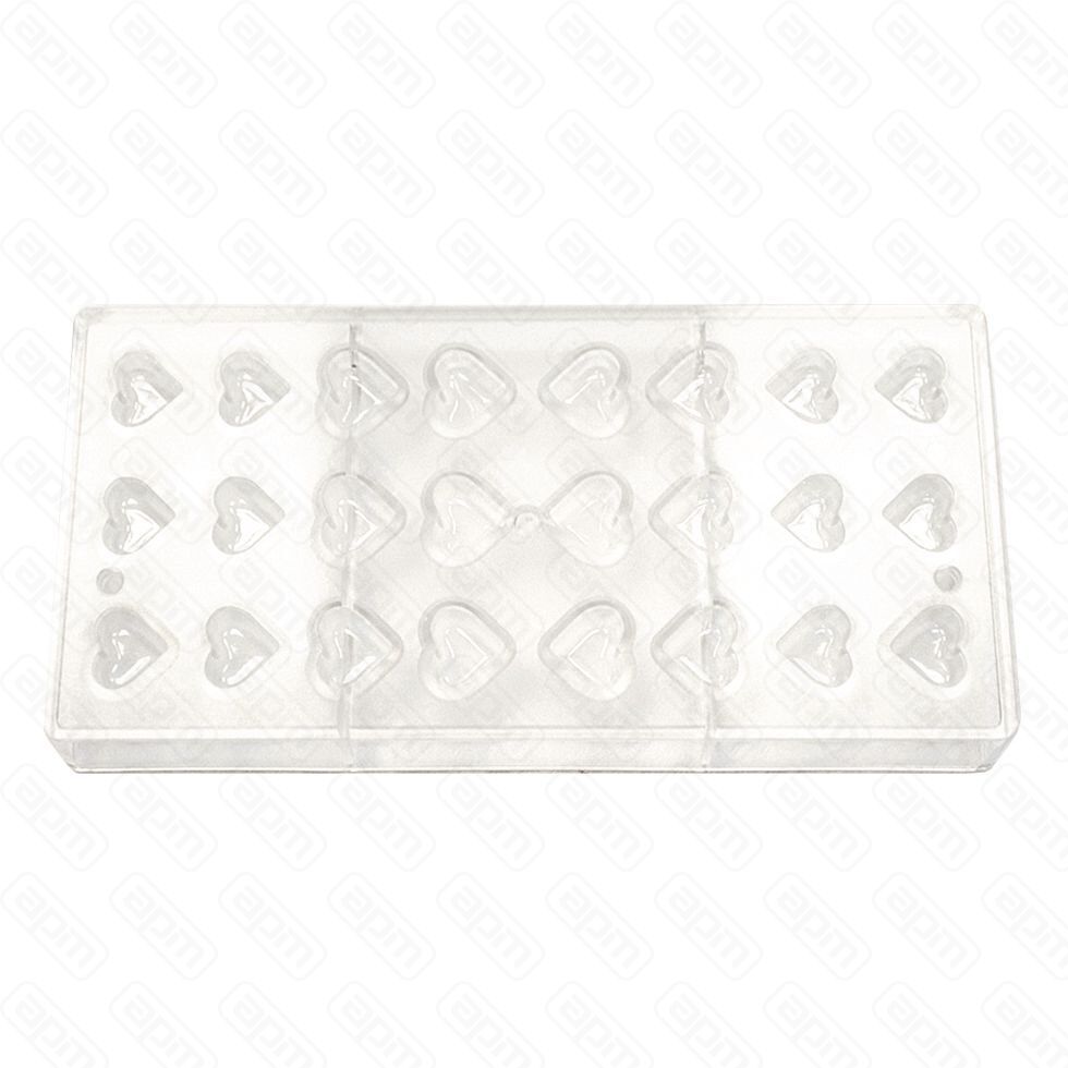 Форма для шоколада Сердце 24 ячейки 25218 мм поликарбонат PL Proff Cuisine