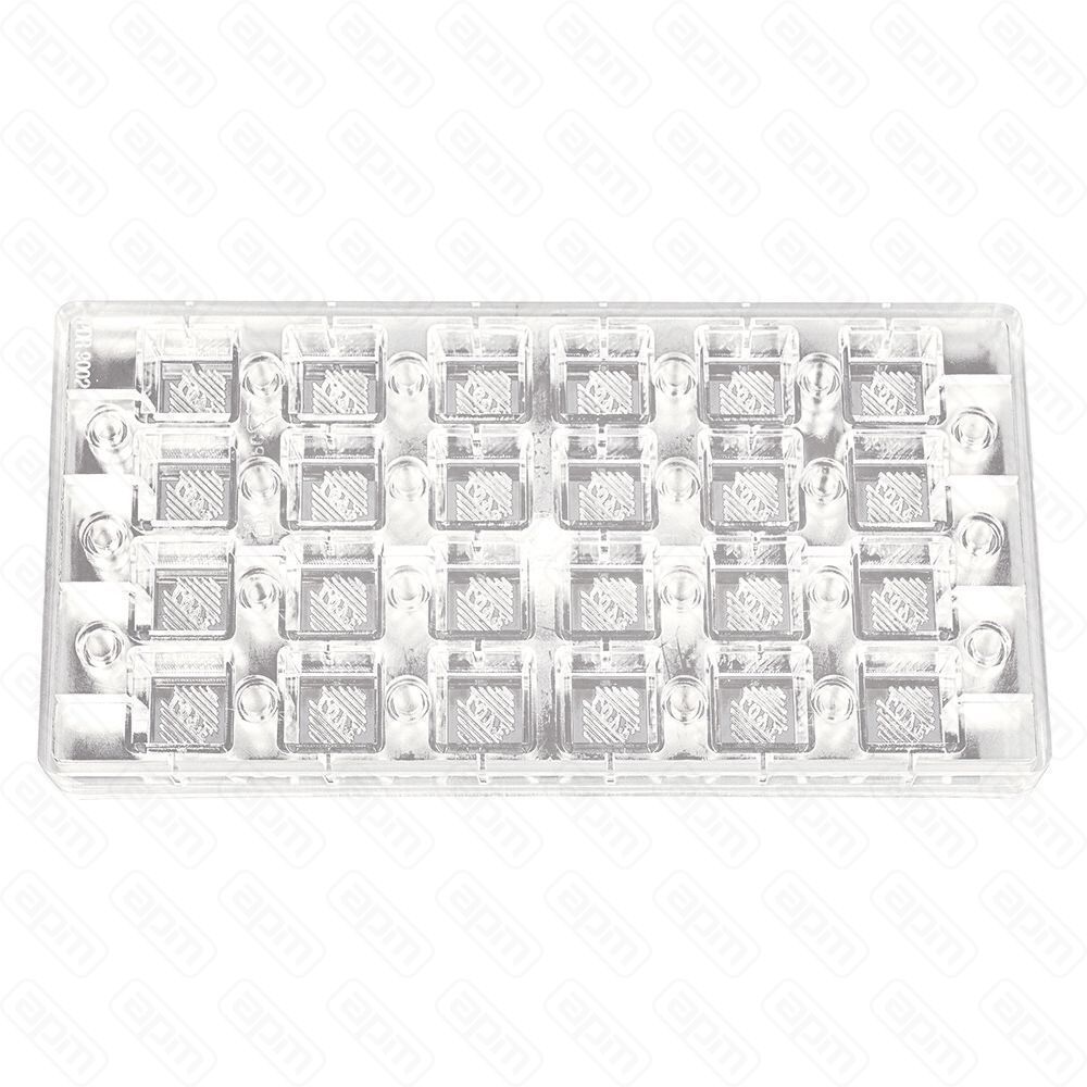 Форма для шоколада на магнитах Квадрат Love 24 ячейки 252515 мм поликарбонат PL Proff Cuisin