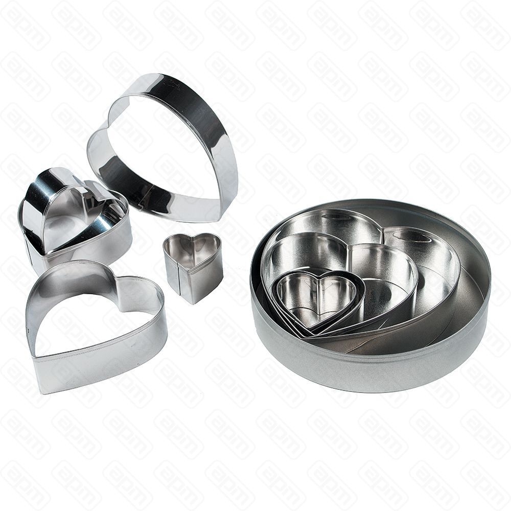 Набор кондитерских форм Сердце h 3 см d 35 45 55 65 75 85 95 105 125 см PL P