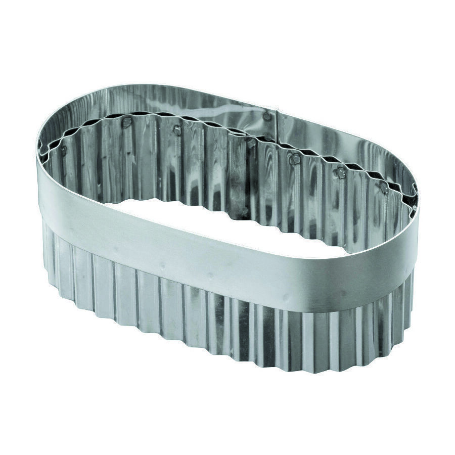 Высечка гофрированная для слоеного языка без ручки 713 см h 55 см нержавейка