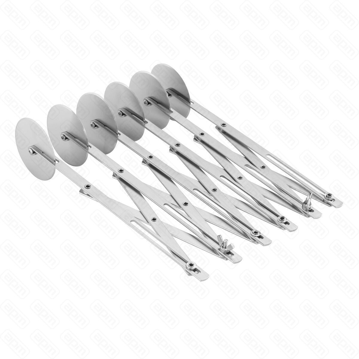 Нож роликовый для теста раздвижной 6 лезвий нержавейка PL