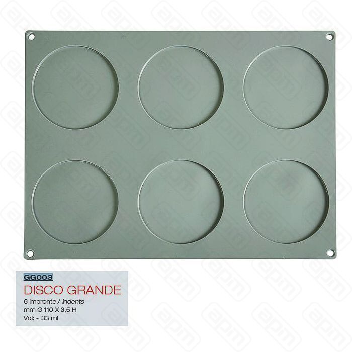 Форма кондитерская Pavoni 4030 см силикон р-р ячейки d 110 мм h 30 мм Италия