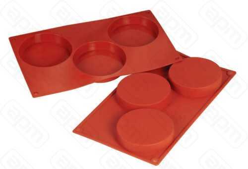 Форма силиконовая PL Proff Cuisine Флан 3 ячейки d 100 мм h 20 мм 30175 см