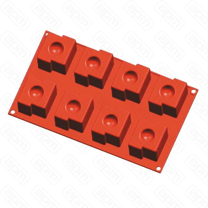 Форма силиконовая PL Proff Cuisine Скайлайн 8 ячеек 5550 мм h 50 мм 30175 см