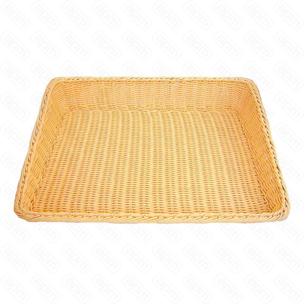 Подставка для выпечки плетеная прямоугольная 614512 см бежевая ротанг PL Proff Cuisine