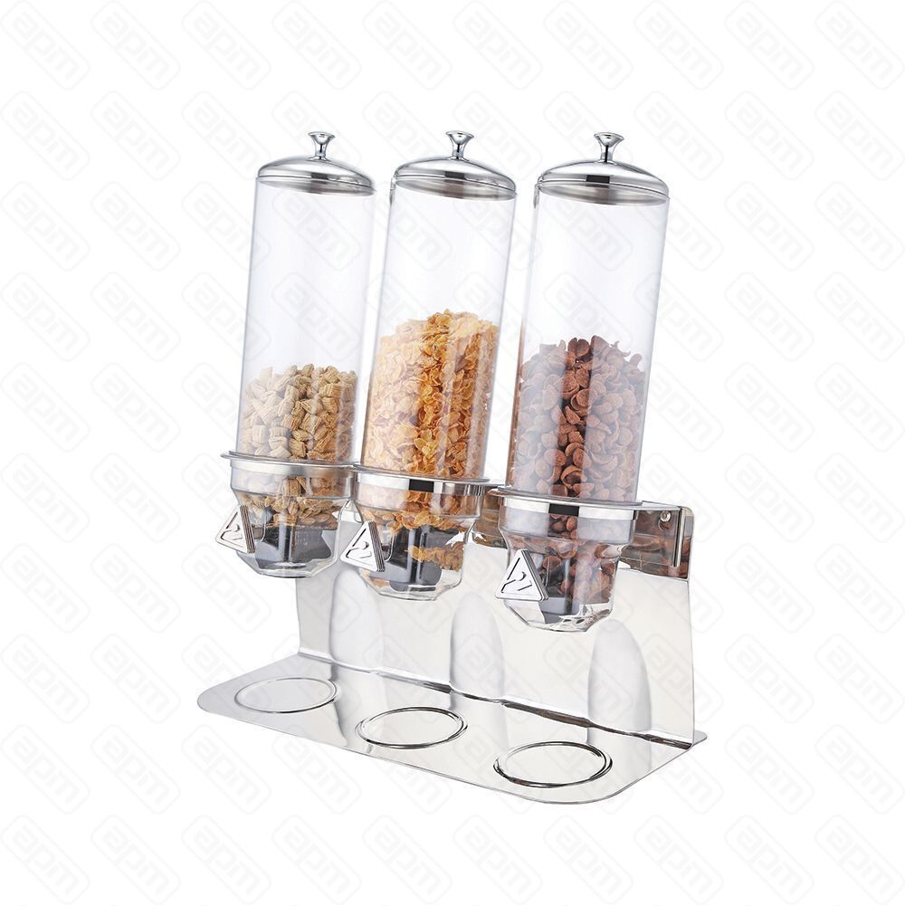 Диспенсер сервировочный для сухих продуктов 3 колбы4 л PL Proff Cuisine