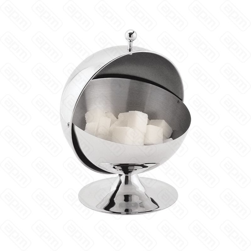 Сахарница Шар 300 мл с откидной крышкой нержавейка PL - REG