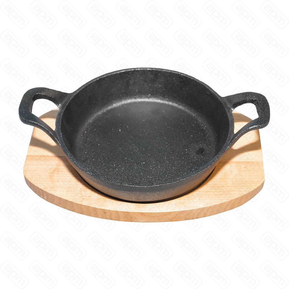 Сковорода на фанерной подставке 18 см чугун PL Proff Chef Line 71320271047181