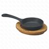Сковорода круглая с ручкой чугун на дподставке d12см  LAVA