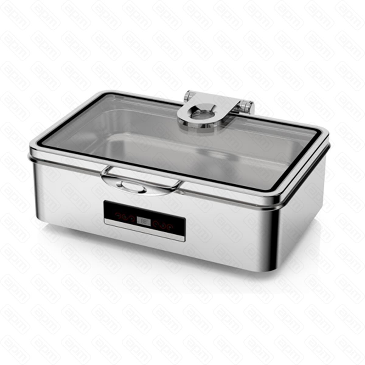 Мармит электрический 85 л 1165 с откидной крышкой и окном сухой нагрев и дисплей TERNI SUNNEX