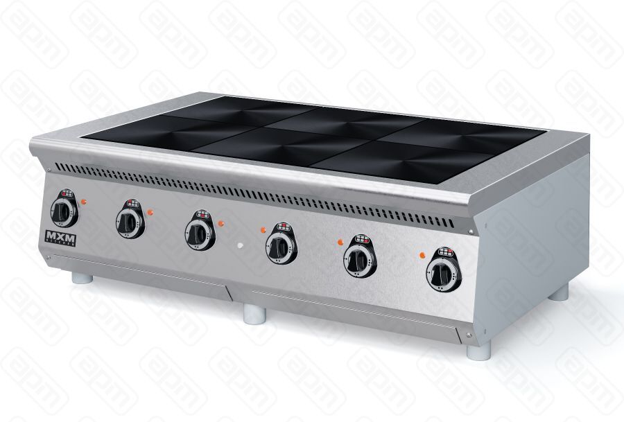 Плита электрическая ПЭ67Н 6 конфорок настольная краш боковины