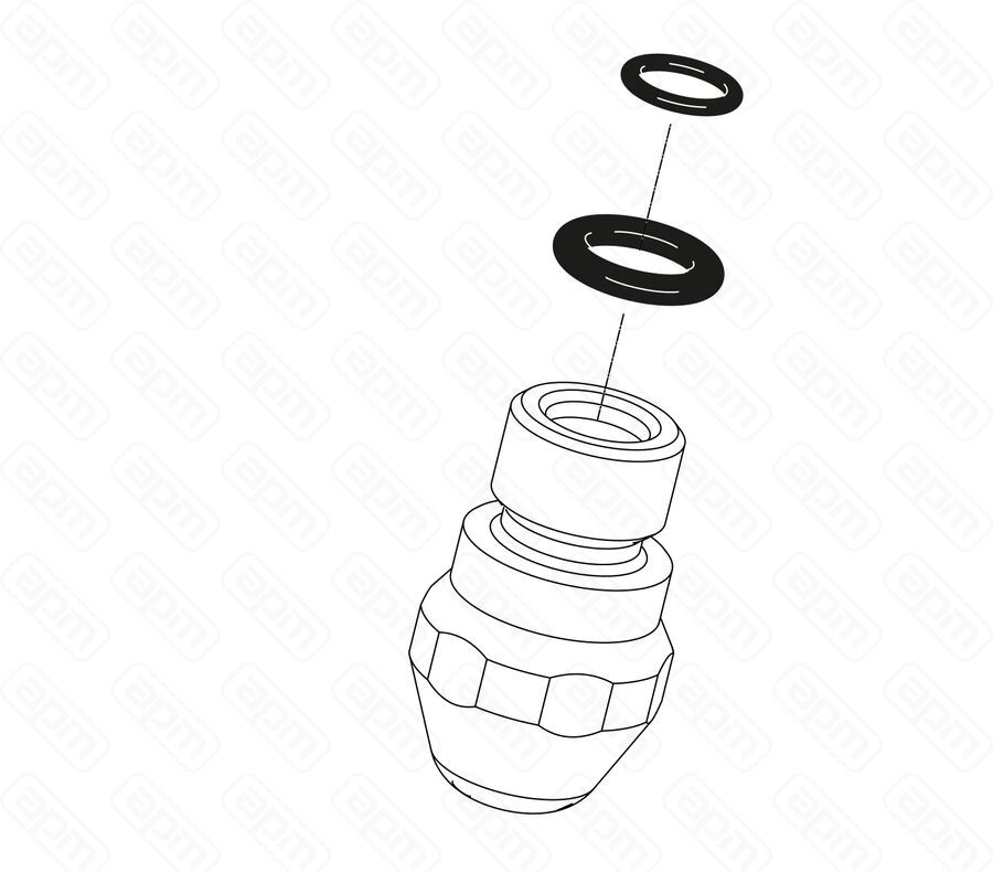 Комплект уплотнительных колец и паровая трубка D15 Sanremo артKORGETLAN15
