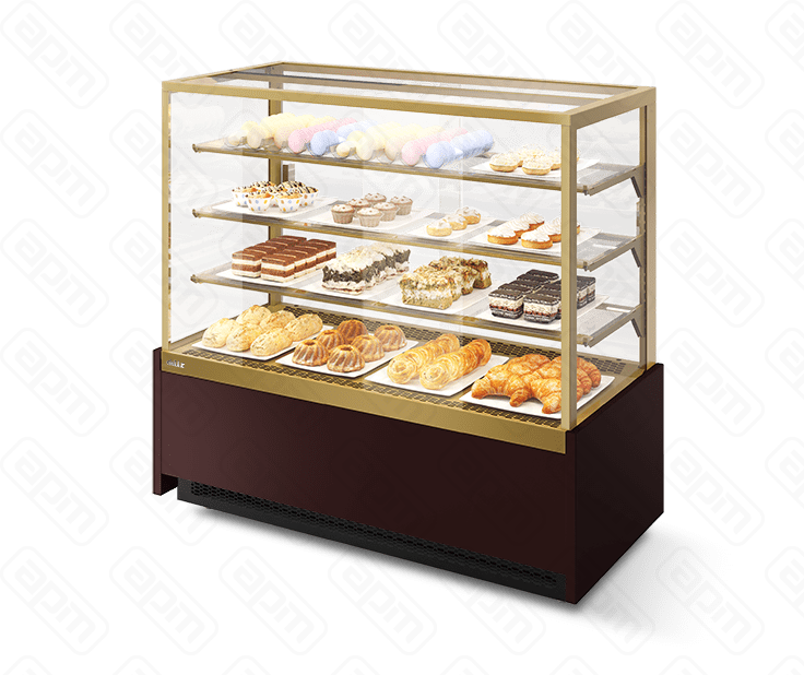 Витрина Кондитерская Vete kub 130 ШоколадЗолотой глянец T1036V1036BN23219